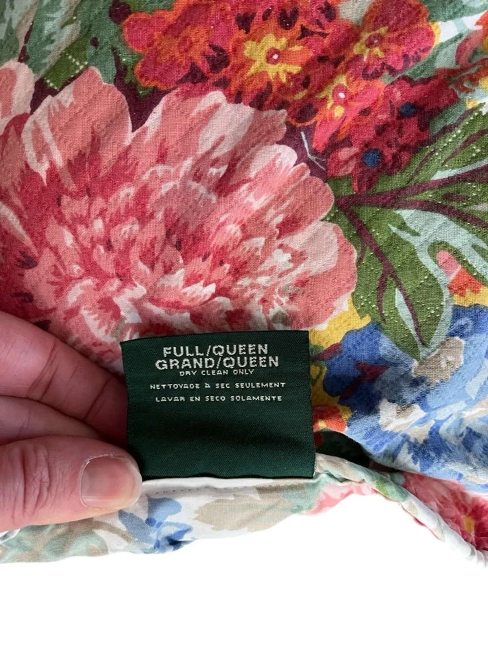 RALPH LAUREN 90s Vintage‎ Southampton Floral Beach House Comforter Made in USA